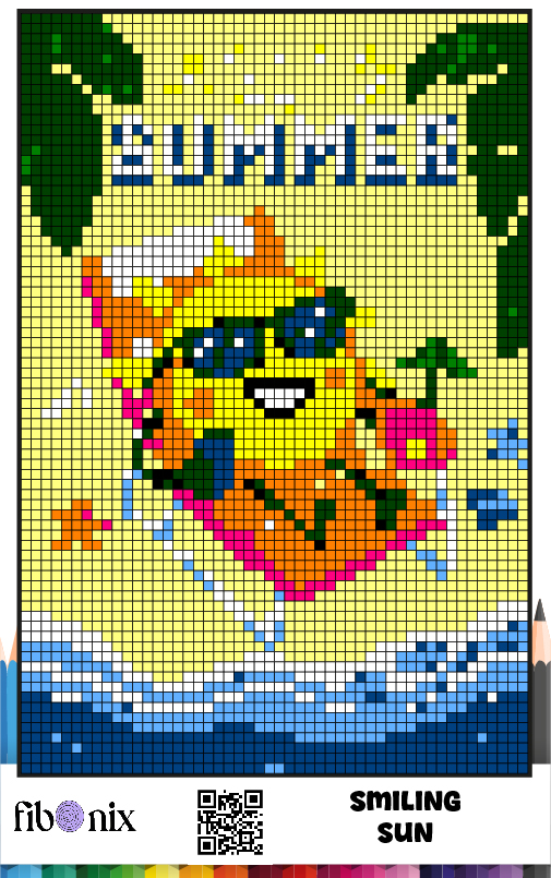 Free Pixel Art Pineapple Coloring Page for Kids and Adults by Fibo Nix
