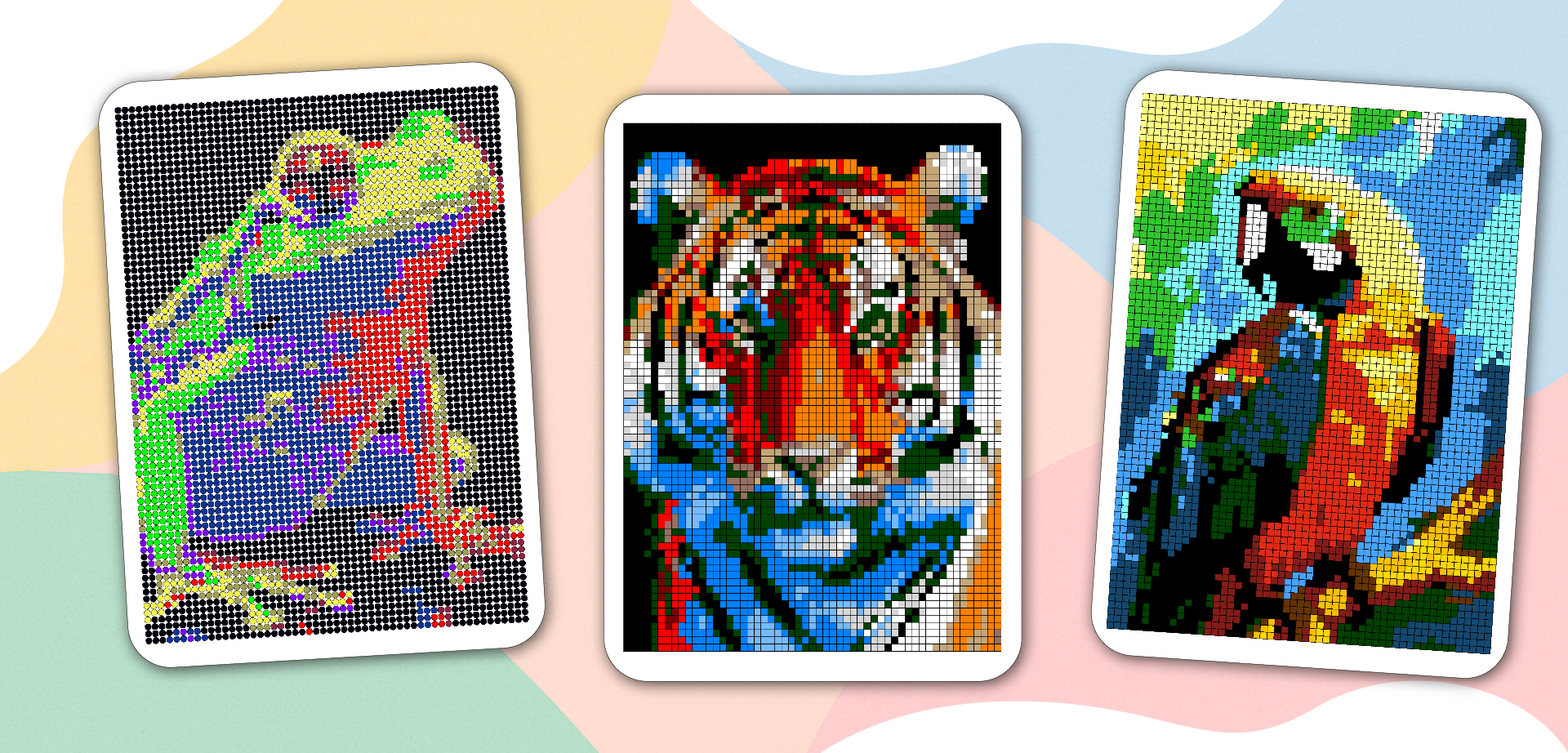 pixel art coloring page – 100 Quest Animal Color By Number