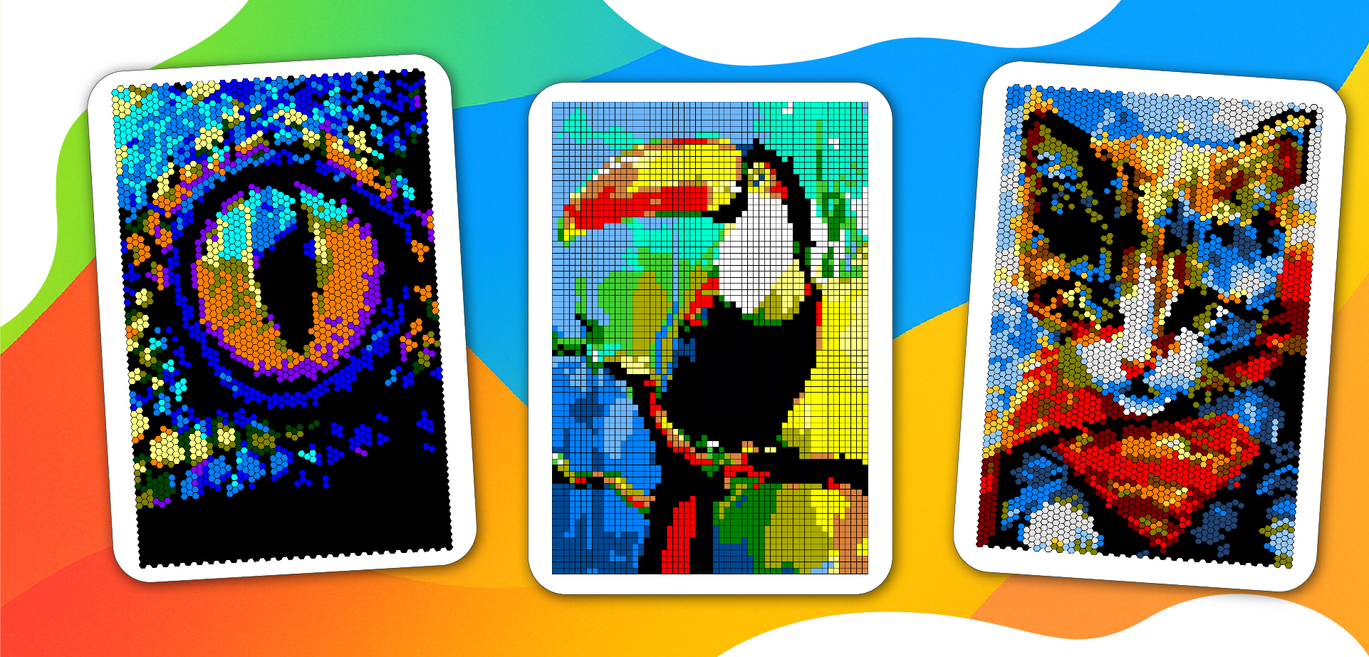 pixel art coloring page – 100 Quest Animal Color By Number