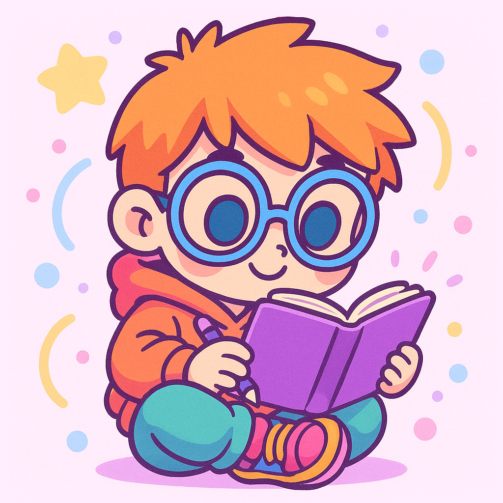 Cute kid reading a coloring book – Fibo Nix Book Club signup